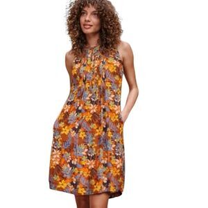 Garnet Hill Multicolor Floral Dress size small new without tags